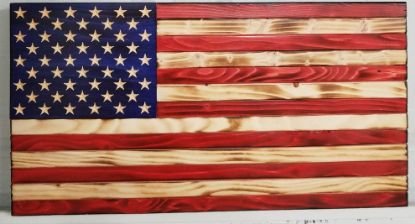 Wooden American Flag