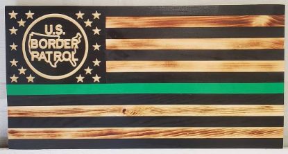 Picture of Border Patrol Thin Green Line Flag